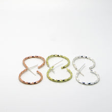 Load image into Gallery viewer, Small Twisted Hoop Earrings
