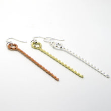 Load image into Gallery viewer, Twisted Stick Dangle Earrings