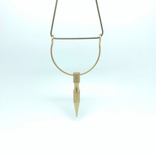 Load image into Gallery viewer, Brass spike necklace