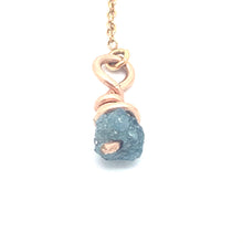Load image into Gallery viewer, Blue Diamond Threader Earrings